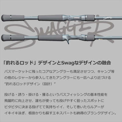 Daiwa Bass rod Swagger C66ML-LM (Baitcasting grip joint) | eBay