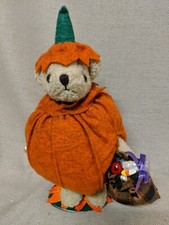 Halloween Stuffed Teddy Bear Trick or Treating - On a Stand