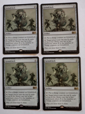 MTG M15 Core Set Grindclock Rare x4 Cards are in Great Shape