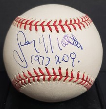 Gary Matthews autographed Baseball inscribed 73 ROY (Giants Cubs) NL Ball COA
