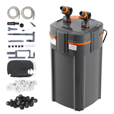 VEVOR 200 Gallon Aquarium Canister Filter 9w UV Sterilizer 528GPH Fish Tank