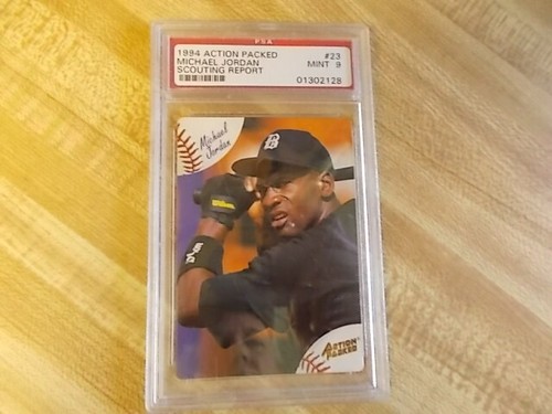 Michael Jordan PSA 9 Mint 1994 Action Packed Scouting Report #23 Minor League  - Picture 1 of 7