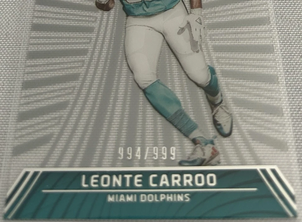 2016 Clear Vision Football Leonte Carroo Miami Dolphins Rookie #149 #d 994/999 - Image 3 of 4