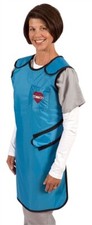 X-Ray Lead Apron - Adjustable Fit Wrap, 0.5mm, Blue, 4 Sizes, USA Made