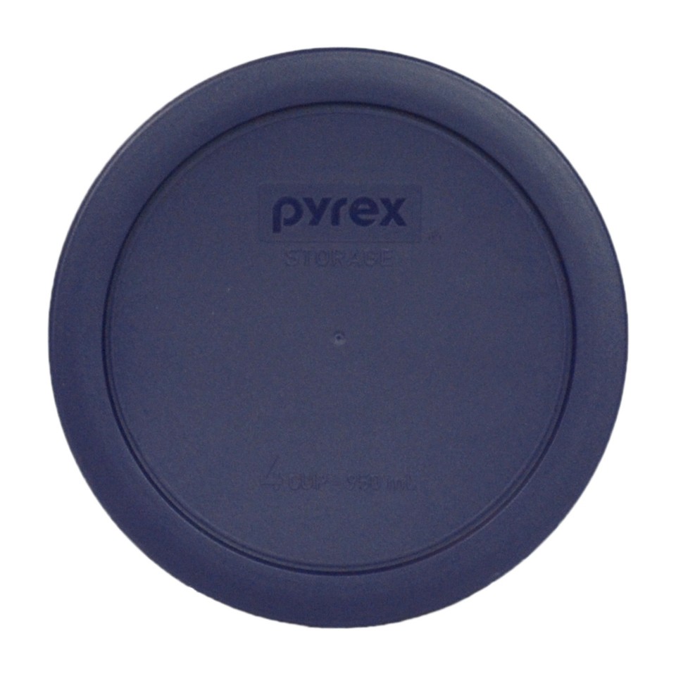 Pyrex 7201-PC Blue Food Storage Plastic Replacement Cover For 4 Cup Bowl