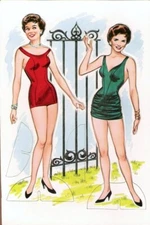 VINTAGE UNCUT 1958 POLLY BERGEN PAPER DOLLS~PRETTY~#1 TOP REPRODUCTION~#1 SELLER