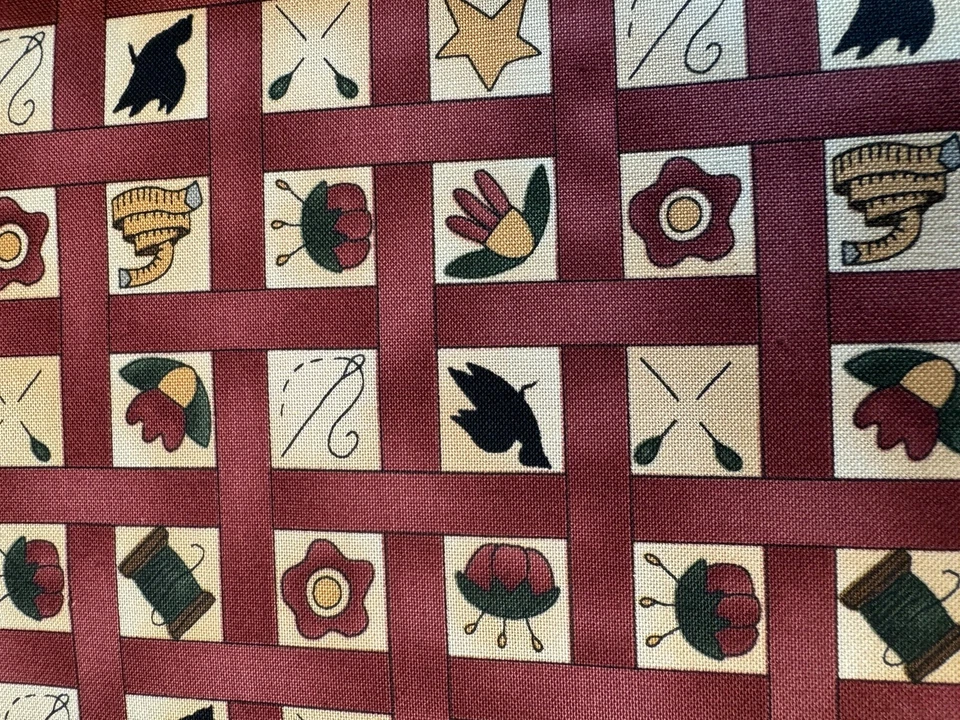 Hometown Quilts quilt fabric by Kathy Schmitz for Moda Fabrics 5793-11 red - Image 3 of 4