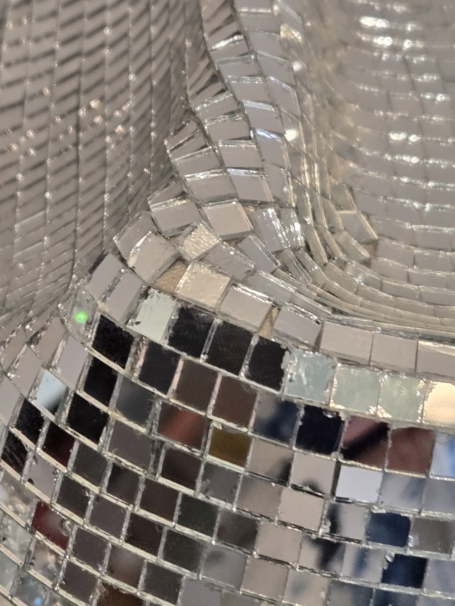 Mirror Cowgirl Hat Shiny Silver Disco Ball Cowboy Western  display picture 3