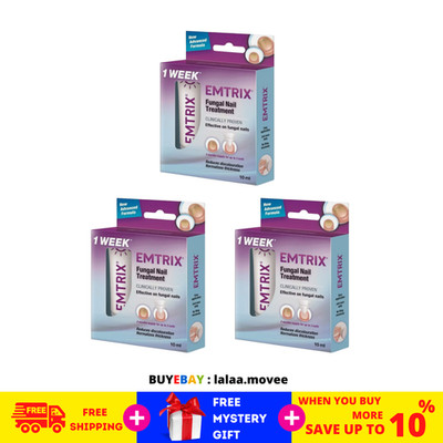 3  X EMTRIX Fungal Nail Treatment 10ml