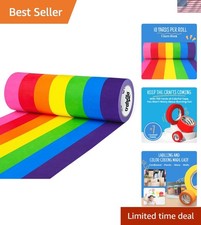 Durable No-Residue Colored Masking Tape - 7 Rolls, 210ft x 1in for Crafters
