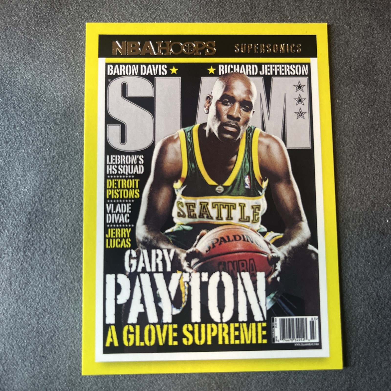 Gary Payton 2021-22 Panini Hoops #SLAM #67 Slam SuperSonics