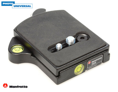 Manfrotto Schnellwechsel Adapter 394 mit Platte 410PL | Quick Release Adapter