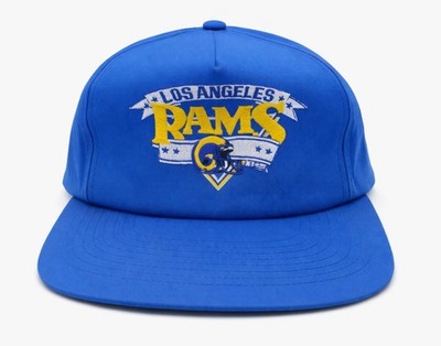 Vintage LA Rams Snapback Hat NFL 90s Logo Blue Cap Los Angeles