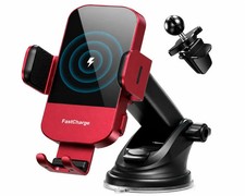15W Wireless Car Charger Auto Clamping Phone Holder Fast Charging Car Mount