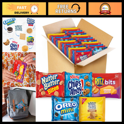 Snack Variety Pack: OREO Mini Cookies, CHIPS AHOY!, RITZ Cheese Crackers & More