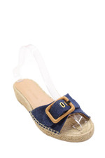 Veronica Beard Womens Denim Slide On Espadrille Sandals Blue Size 6 Medium