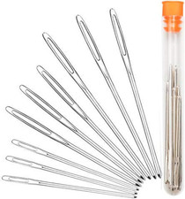 Large-Eye Blunt Needles, Stainless Steel Yarn Knitting Needles, Sewing Needles,