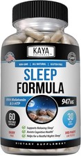 Kaya Naturals - Sleep Support Formula with Melatonin - 60 Count Pack of 1 