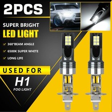 2pcs H1 Led Headlight Bulbs Conversion Kit High Low Beam Lamp 6500k 14000lm