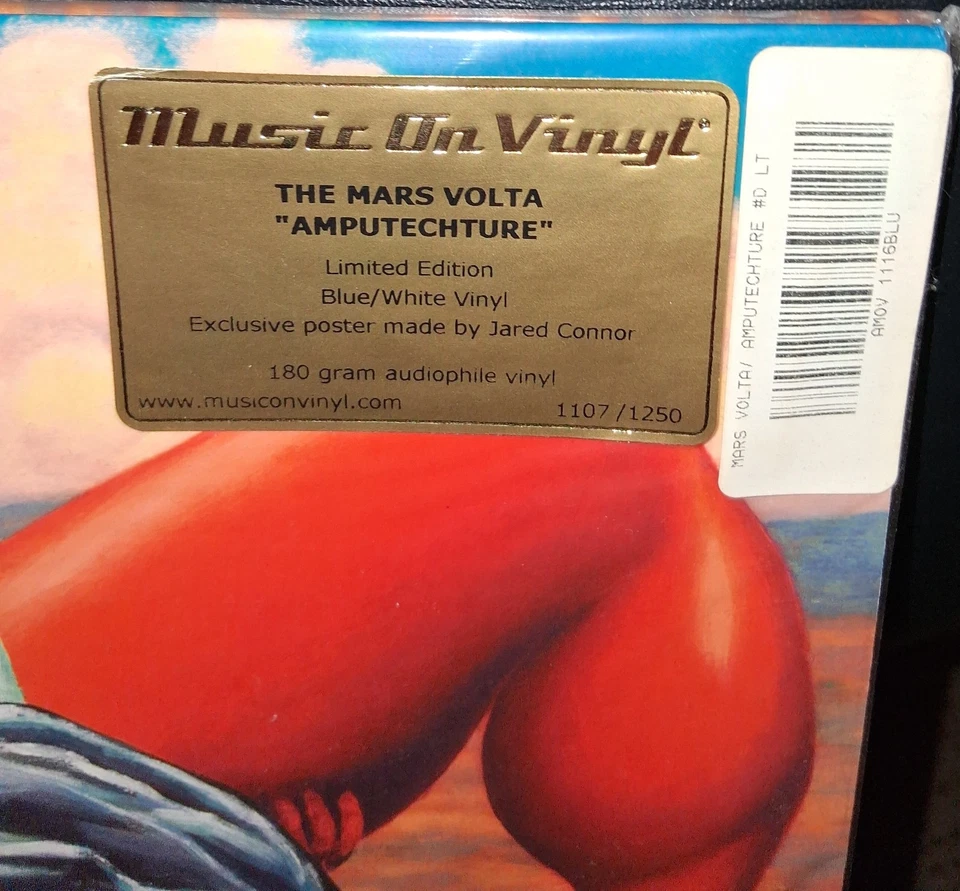 The Mars Volta Amputechure MOV Blue/White Marbled 2XLP Vinyl Open Mint 2014 Euro - Image 2 of 4