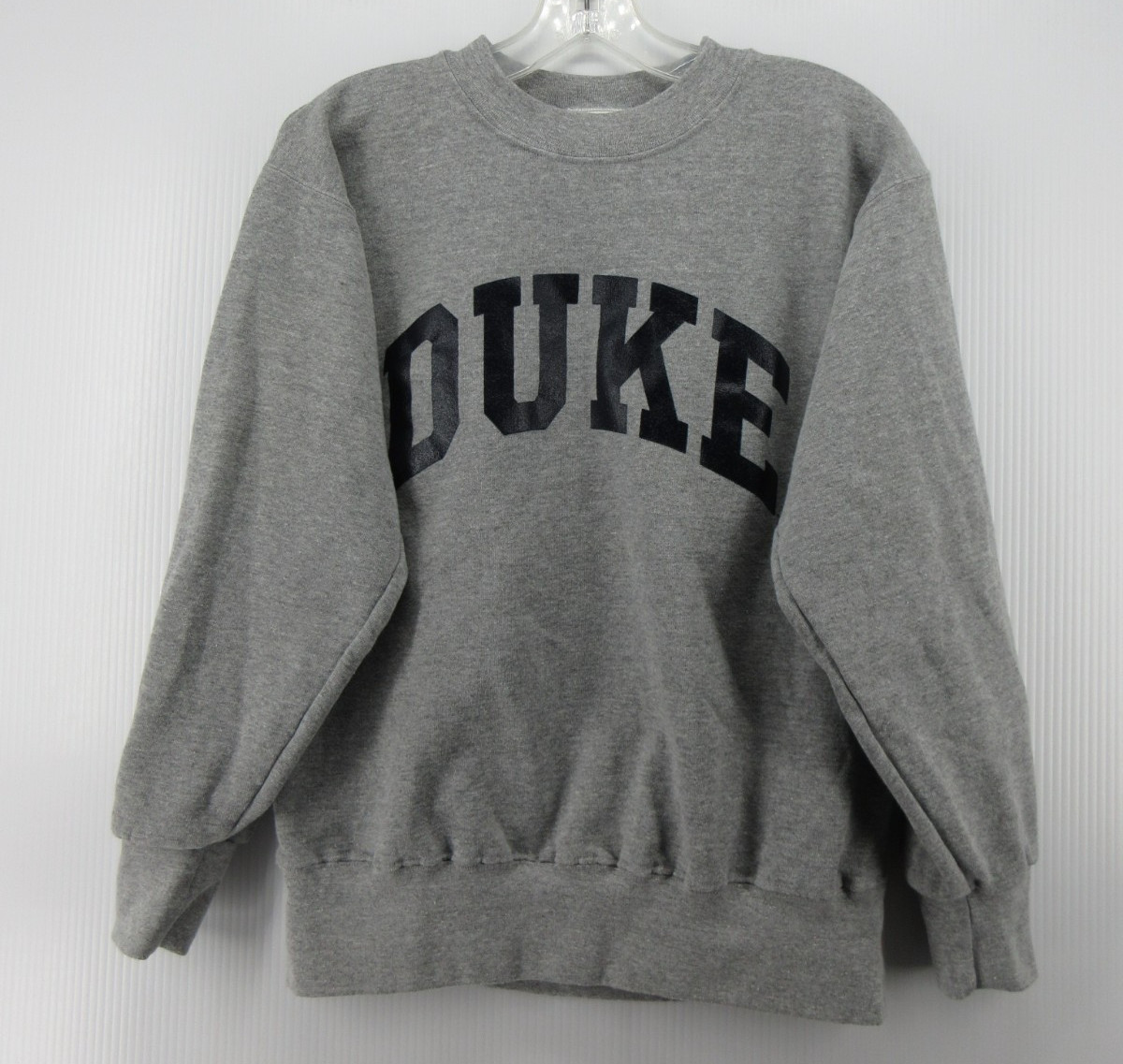 VTG Duke Blue Devils University Sweatshirt Men Small Gray Th