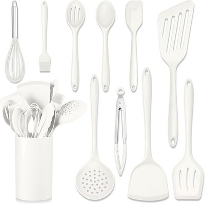 11 PCS Silicone Cooking Utensils Set Heat Resistant Kitchen Utensils with