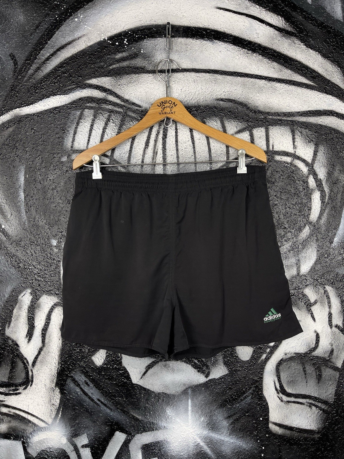 Adidas Equipment Vintage Black Sport Shorts Men’s Size Medium thumbnail 2