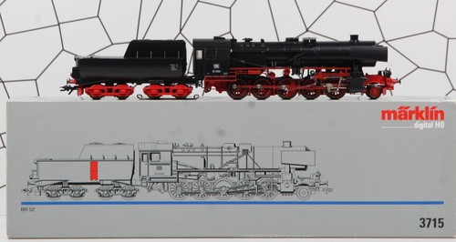 Märklin H0 Dampflok 3715 BR 52 AC, dig. Ep.lll MM6090 Decoder Adr. 12 in OVP | Condition: Gebraucht
