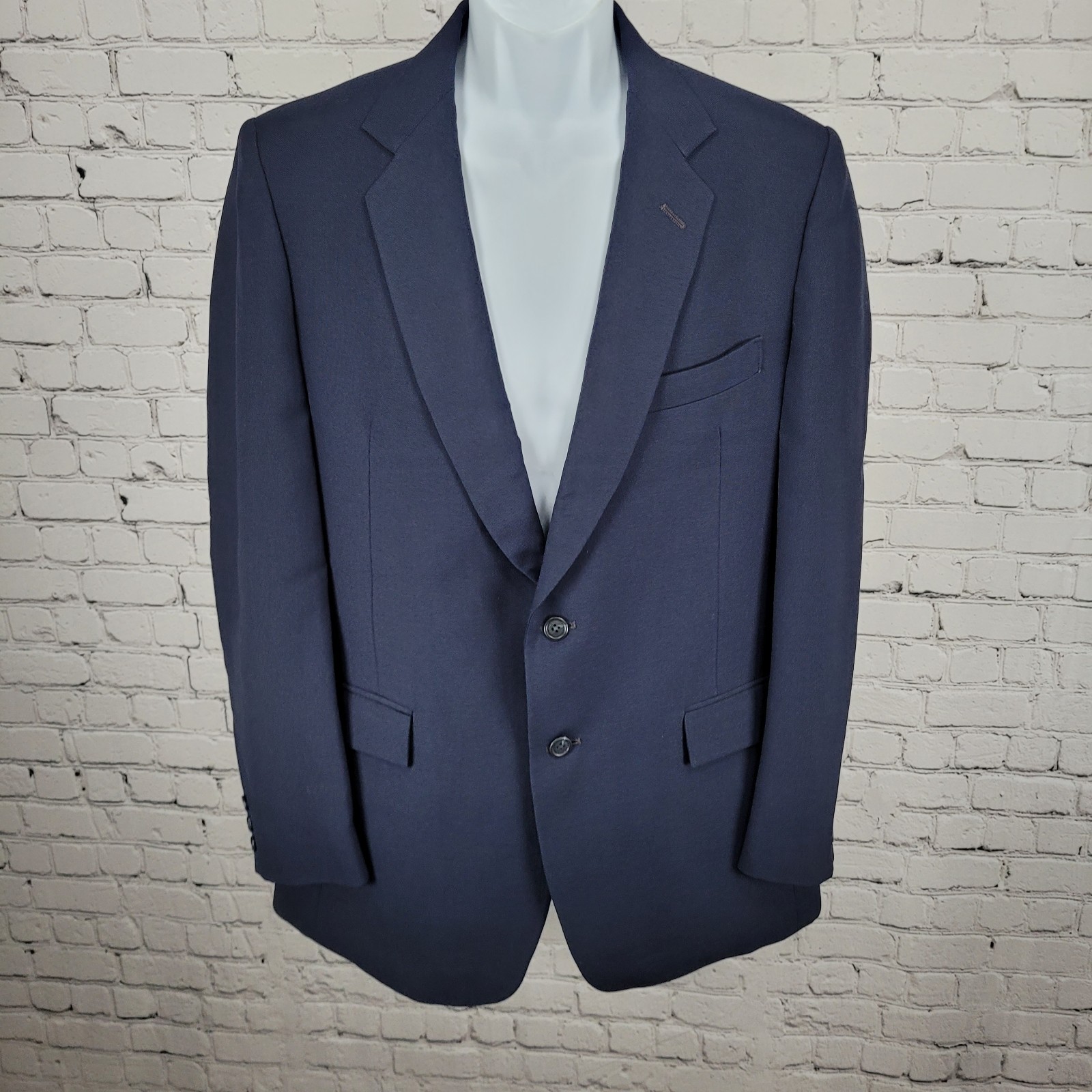 Cellini Collection Navy 2 Button Double Vented No… - image 1
