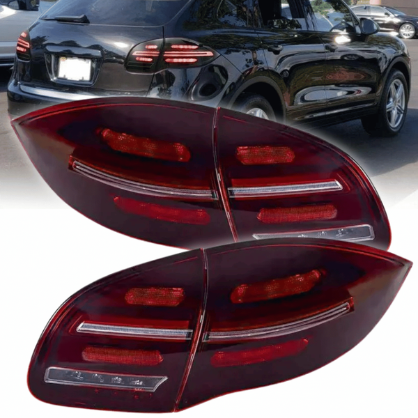 Voll LED Dyna. Blinker RüCkleuchten Set FüR Porsche Cayenne 92A 2010-2015 Rot-image
