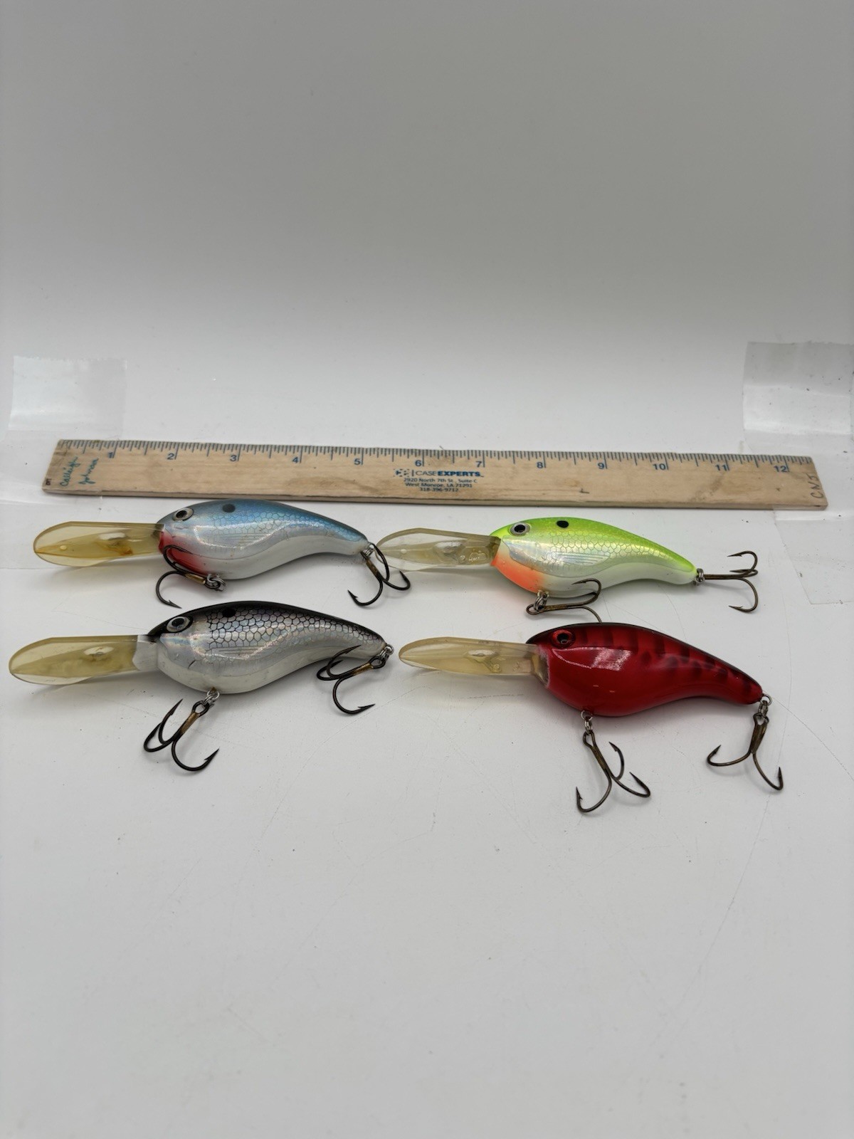Lot of 4 Strike King Series 6 Crankbait Fishing Lures - Image 2