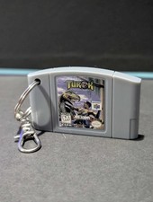 Nintendo Turok Dinosaur Hunter N64 Replica Cartridge Keyring Retro Gamer Gift