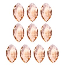 10 x K9 Crystal Pendants Oval Beads 38mm Chandelier Prisms DIY Light Red