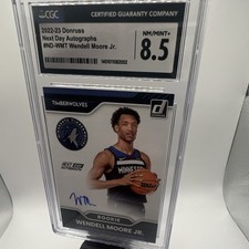 Donruss 2022-23 Next Day Wendell Moore Jr. Timberwolves Rookie Auto ND-WMT CGC …
