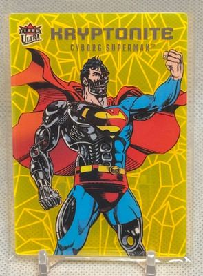 2026 Upper Deck Fleer Ultra Superman Yellow Kryptonite Cyborg Superman #K-9
