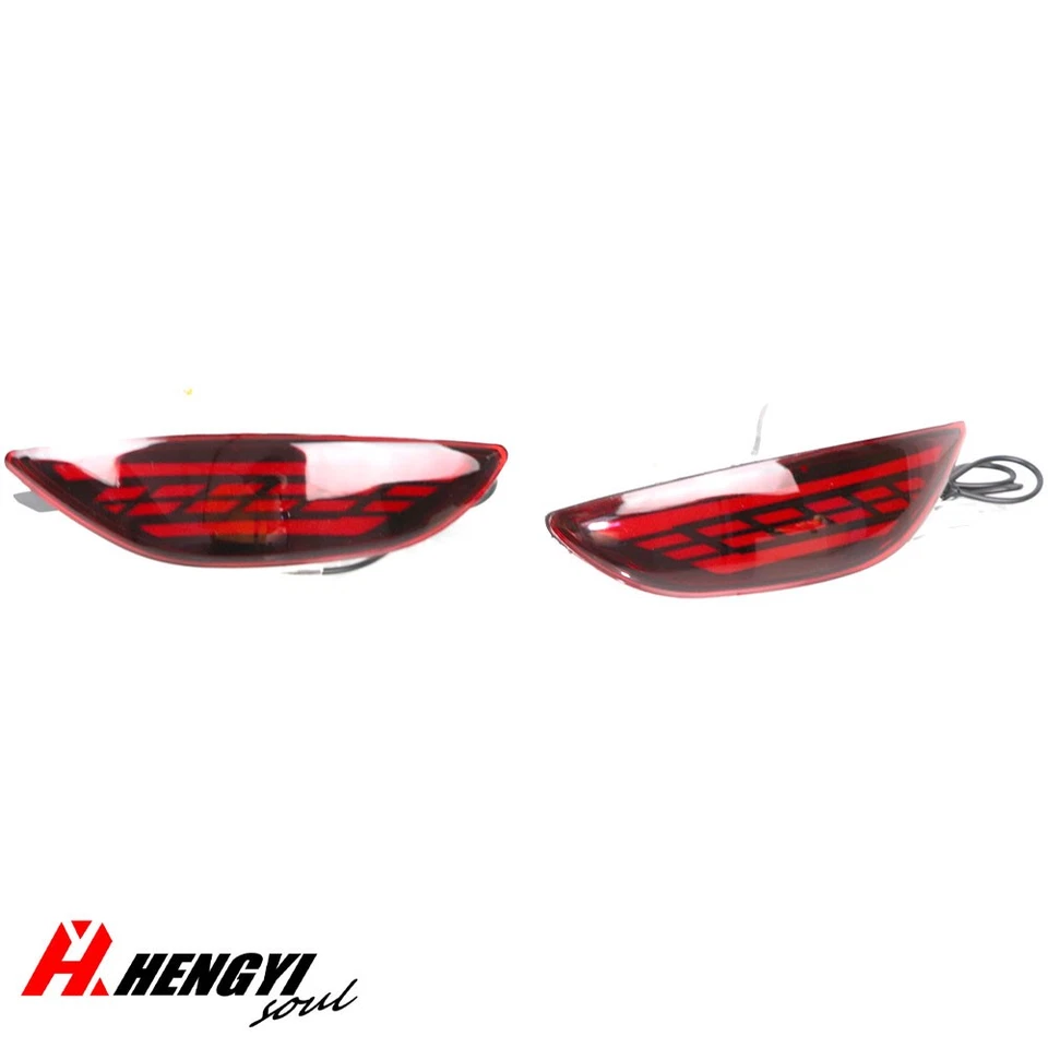 Luz traseira de LED para-choque traseiro para Hyundai Accent Sedan 2012-2017 sinal de seta de freio - Imagem 4 de 4