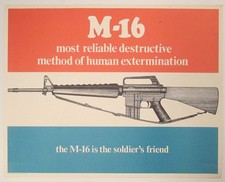 1968 Anti-Gun Protest Poster Counter Culture