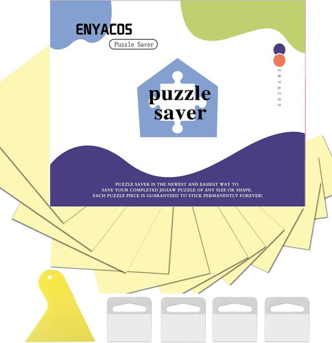 16 Sheets Puzzle Saver Peel & Stick Adhesive Paper for Large Puzzles, Preserve 2 - Picture 11 of 12