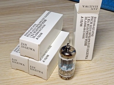 Lot 4x Röhre Philips ECG JAN 12AX7WA = E83CC / ECC83 12AX7 ungebraucht / NOS