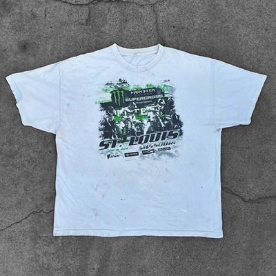 Vintage 2016 Monster Energy Motocross St. Louis Missouri Graphic T-Shirt