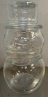 Vintage Libbey Glass Clear Snowman Jar Canister Candy - 7 1/2" — photo 3
