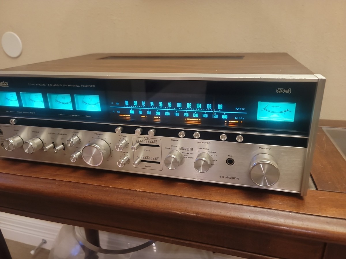 Technics Sa-8000x Quad Receiver AD 2 Pgs 1973 Specs Info RARE for