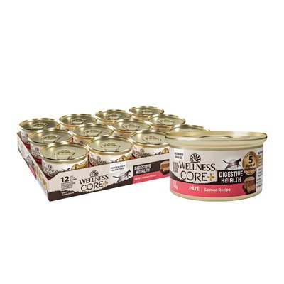 CORE+ Digestive Health Grain-Free Natural Wet Cat Food, Sensitive Stomach,
