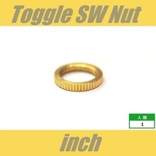 Nut for toggle switch inch gold round Switchcraft Switchcraft