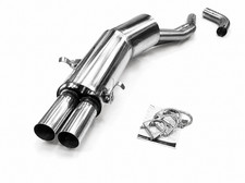 Sportendschalldämpfer Supersport Auspuff BMW E34 Edelstahl 2x70mm