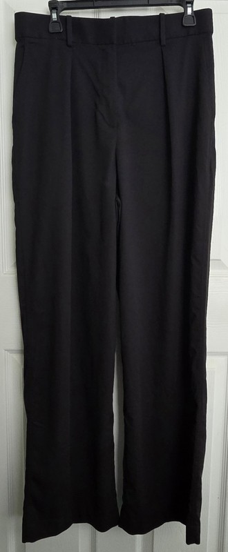 EC Ladies Lululemon HR Wide Leg 2024 Modal Black Trouser Pant W5GQ3S $148 Sz 12