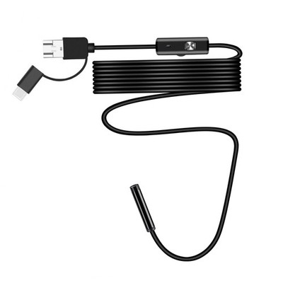 2M 6 LED Borescope Endoscope Camera for Android USB Type-C 7mm HD Waterproof