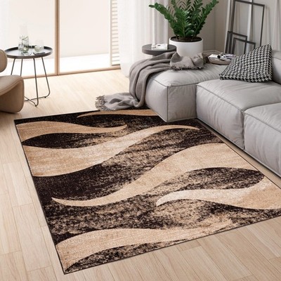 Stilvoll Modern Vorleger Abstraktes Design Weich Teppich Wohnzimmer Schlafzimmer