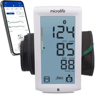 Series 800 Smart Upper Arm Blood Pressure Monitor for 2 Users, Wide Range Cuf...