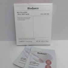 BIODANCE Bio-Collagen Real Deep Mask 1.19 oz x 4 ea  2 Gel Toner Pads